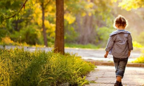 walking away